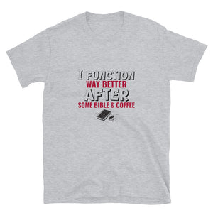 Open image in slideshow, Bible and Coffee T-shirt
